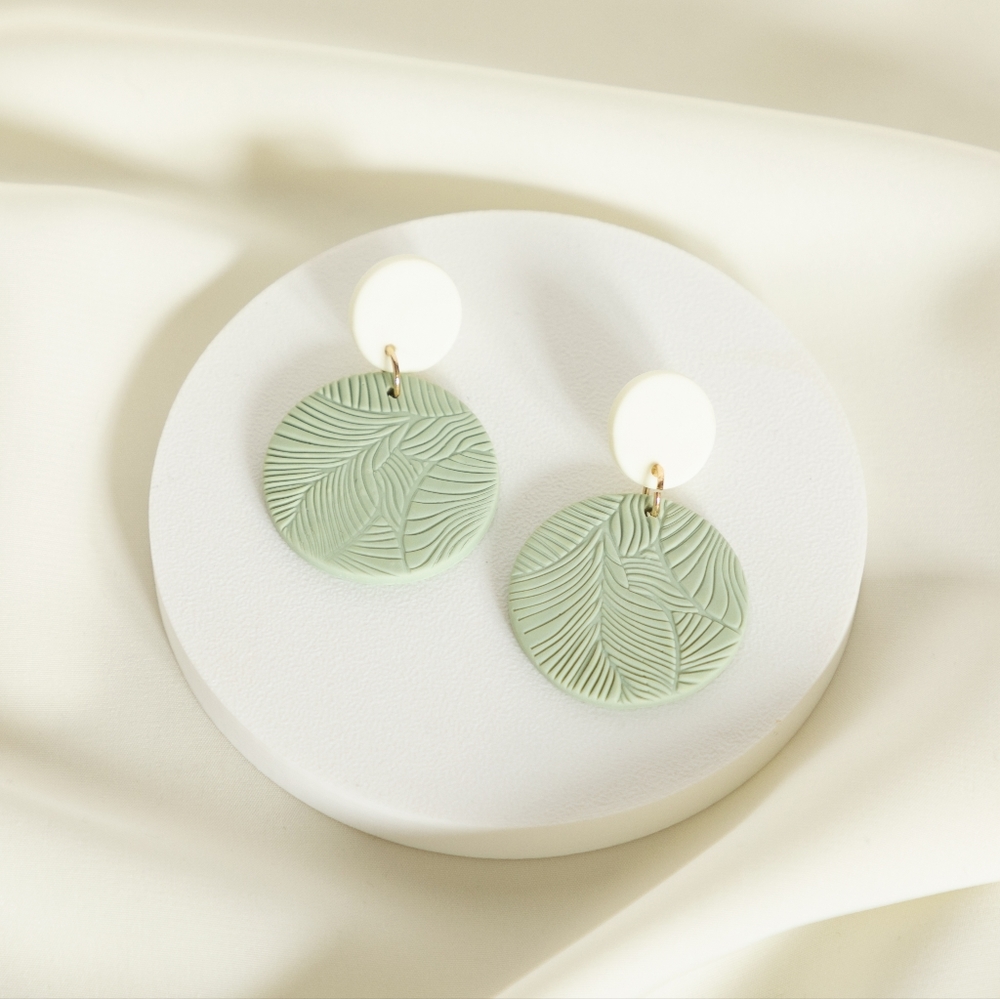 Sage Foliage Earrings - Only 3 left!